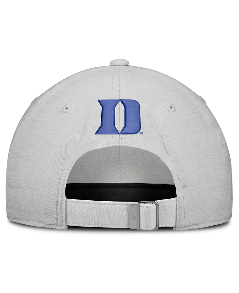 Nike Men's and Women's Gray Duke Blue Devils 2026 On-Field Gameday Club Adjustable Hat