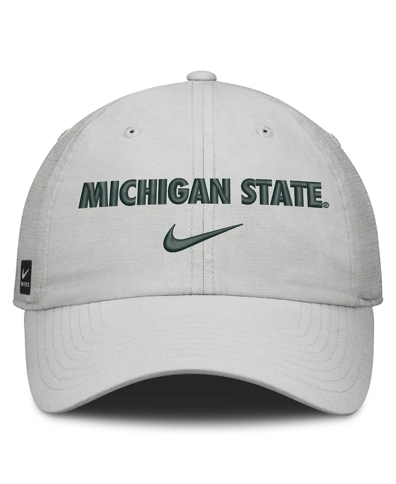 Nike Men's and Women's Gray Michigan State Spartans 2026 On-Field Gameday Club Adjustable Hat