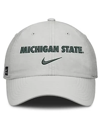 Nike Men's and Women's Gray Michigan State Spartans 2026 On-Field Gameday Club Adjustable Hat