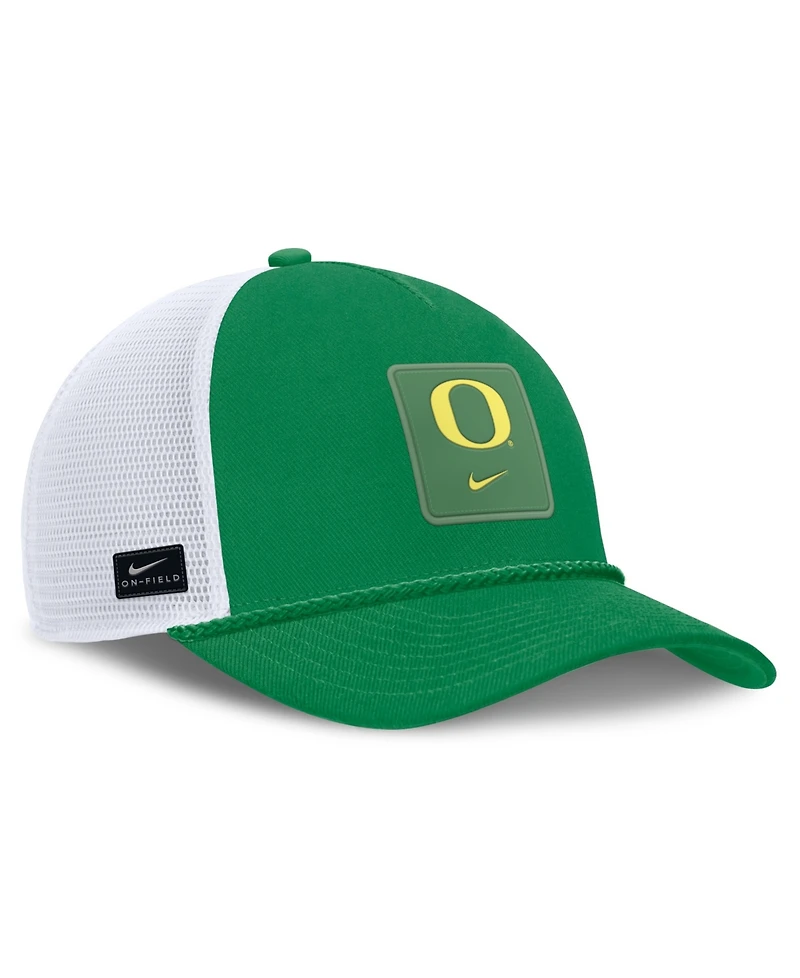Nike Men's and Women's Green Oregon Ducks 2026 On-Field Gameday Rope Trucker Adjustable Hat