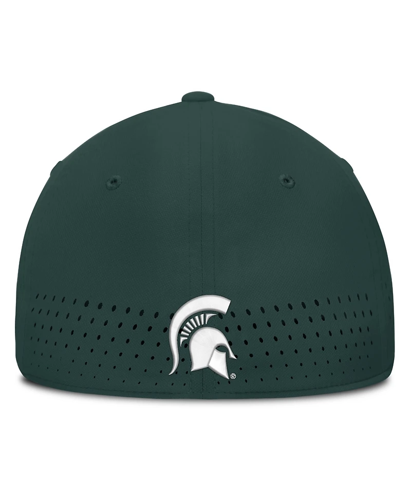 Nike Men's Green Michigan State Spartans Gameday Aerobill Swooshflex Dri-fit Hat
