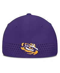 Nike Men's Purple Lsu Tigers Gameday Aerobill Swooshflex Dri-fit Hat