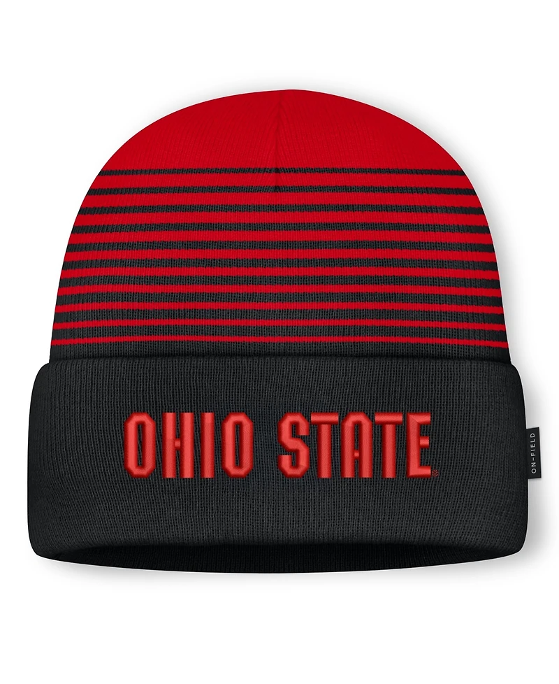 Nike Men's and Women's Scarlet/Black Ohio State Buckeyes On-Field Utility Knit Hat