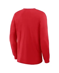 Fanatics Men's Red Cincinnati Reds Lock-Up Legacy Long Sleeve T-Shirt