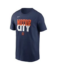 Nike Men's Navy Detroit Tigers City Connect Handwriting Club T-Shirt