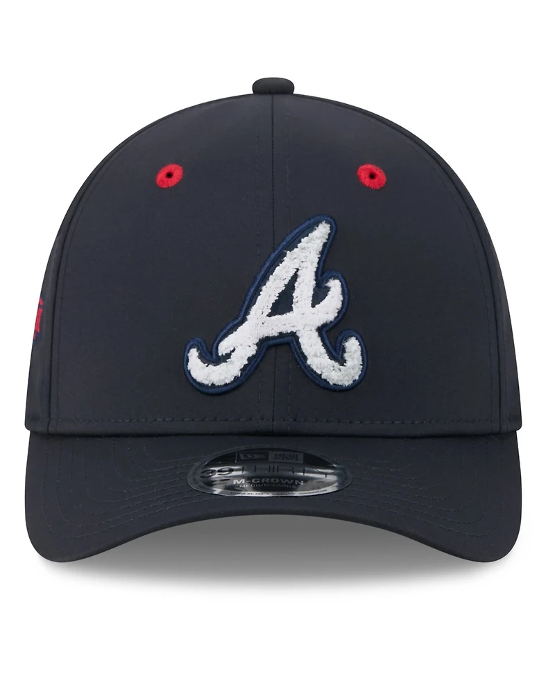 New Era Men's Navy Atlanta Braves 2026 Mlb All-Star Game Workout 39THIRTY M-Crown Flex Hat