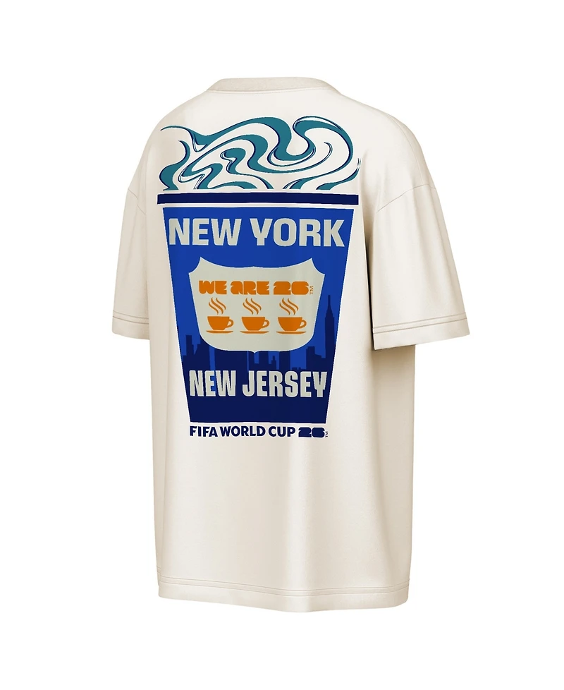 Outerstuff Men's Natural Fifa World Cup 2026 New York/New Jersey Big City Poster T-Shirt