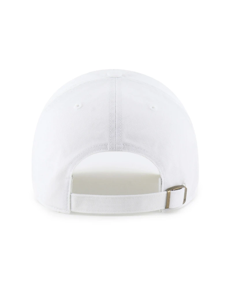'47 Brand Men's White New York Knicks Pensacola Clean Up Adjustable Hat