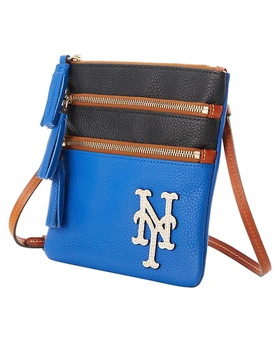 Dooney & Bourke New York Mets Infield Triple Zip Crossbody Purse