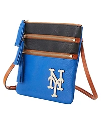 Dooney & Bourke New York Mets Infield Triple Zip Crossbody Purse