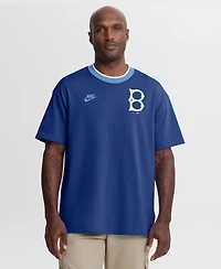 Nike Men's Royal Brooklyn Dodgers Cooperstown Collection Ringer T-Shirt