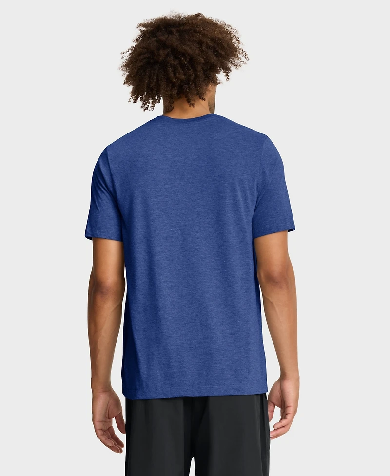 Nike Men's Heather Royal Kansas City Royals Cooperstown Logo Tri-Blend T-Shirt