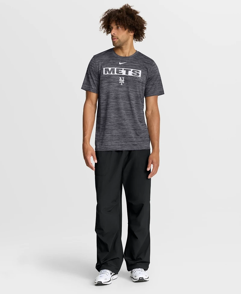 Nike Men's Black New York Mets Velocity Dri-fit T-Shirt