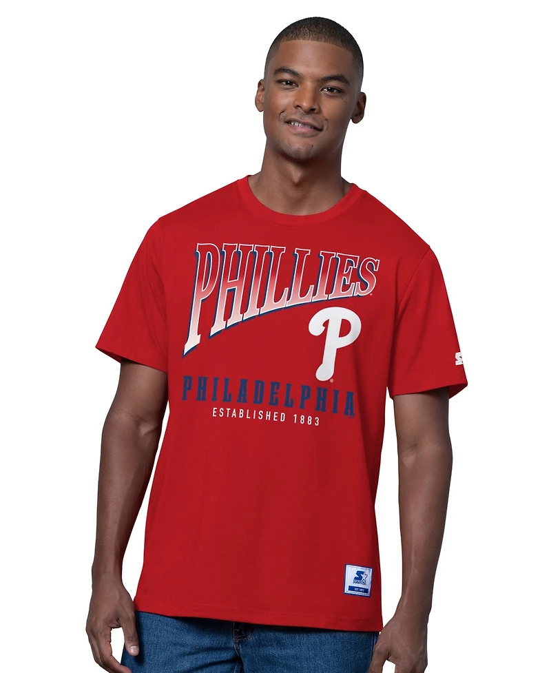 Starter Men's Two-Pack Red/Heather Gray Philadelphia Phillies T-Shirt Set