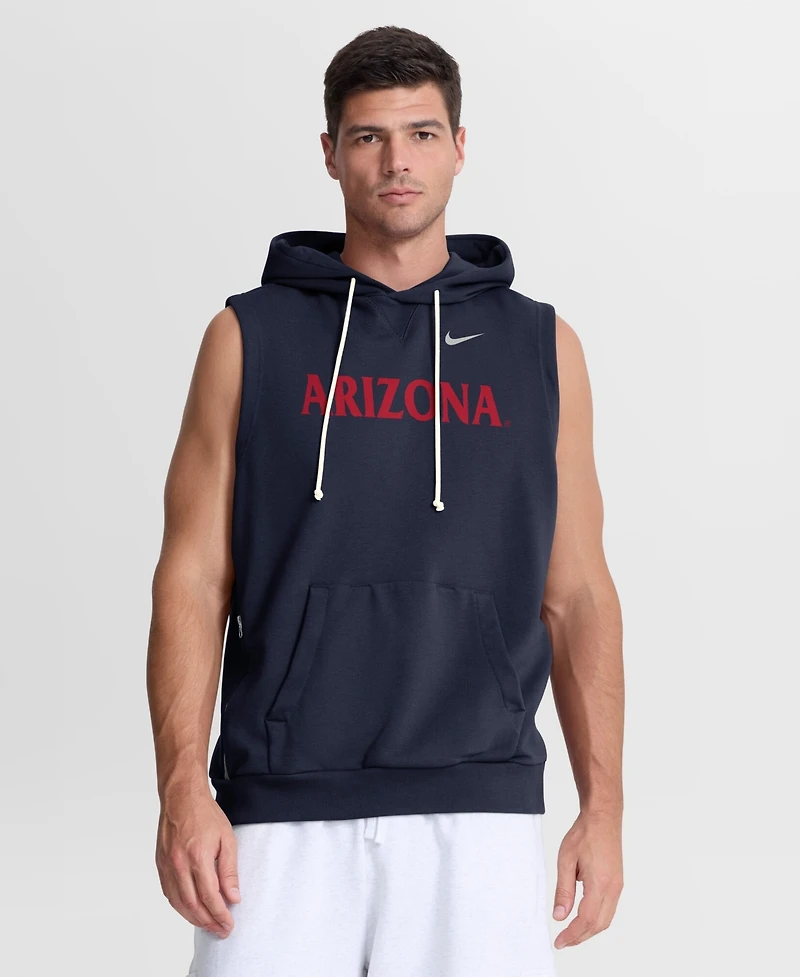 Nike Men's Navy Arizona Wildcats 2026 Sideline Sleeveless Dri-fit Hoodie