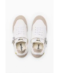 Desigual Women's Leather Buckle Sneaker