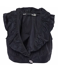 Pre-Owned Love Moschino Women's Synthetic Ruffled Sleeveless Cropped Shrug