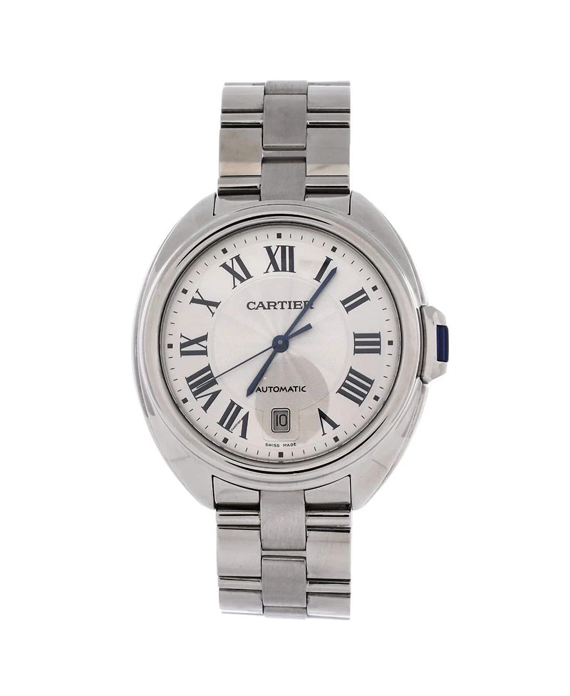 Pre-Owned Cartier Cle de Cartier Automatic Watch in Stainless Steel 40mm