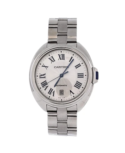 Pre-Owned Cartier Cle de Cartier Automatic Watch in Stainless Steel 40mm