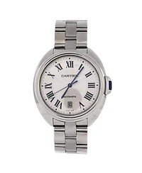 Pre-Owned Cartier Cle de Cartier Automatic Watch in Stainless Steel 40mm