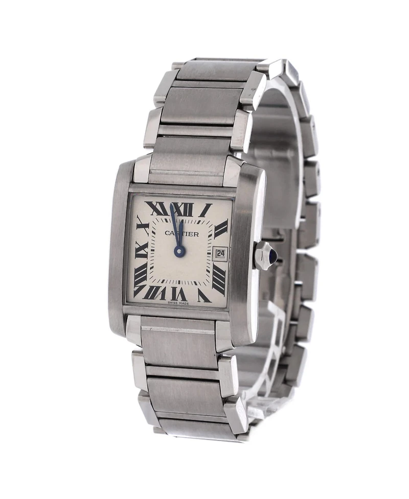 Pre-Owned Cartier Tank Francaise Quartz Watch in Stainless Steel 25mm