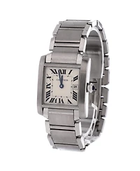 Pre-Owned Cartier Tank Francaise Quartz Watch in Stainless Steel 25mm