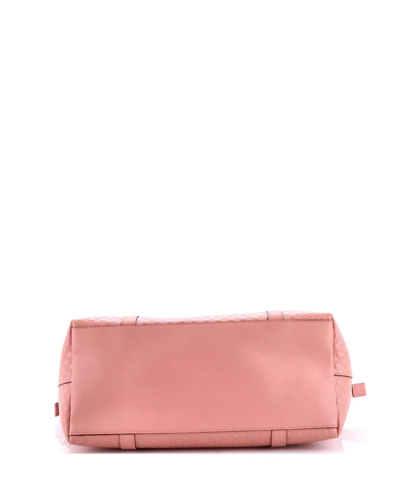Pre-Owned Gucci Medium Britt Convertible Dome Satchel Microguccissima Leather