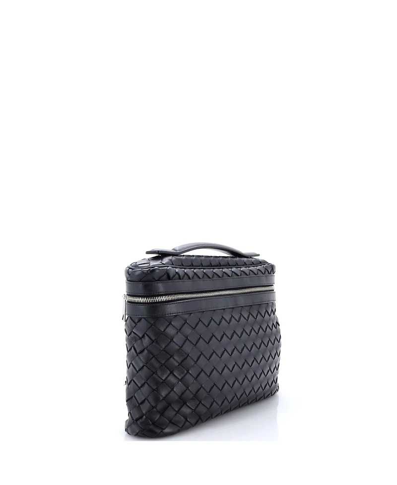 Pre-Owned Bottega Veneta Vanity Case Intrecciato Leather