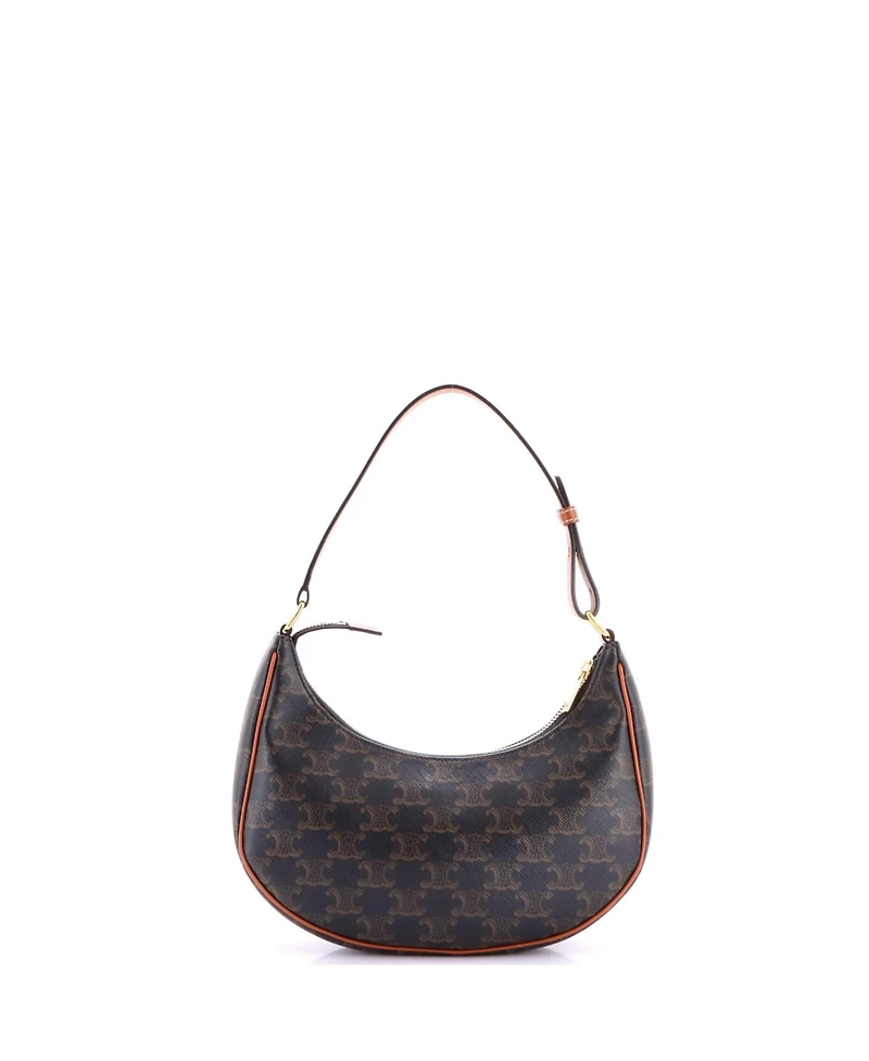 Pre-Owned Celine Ava Bag Triomphe Coated Canvas