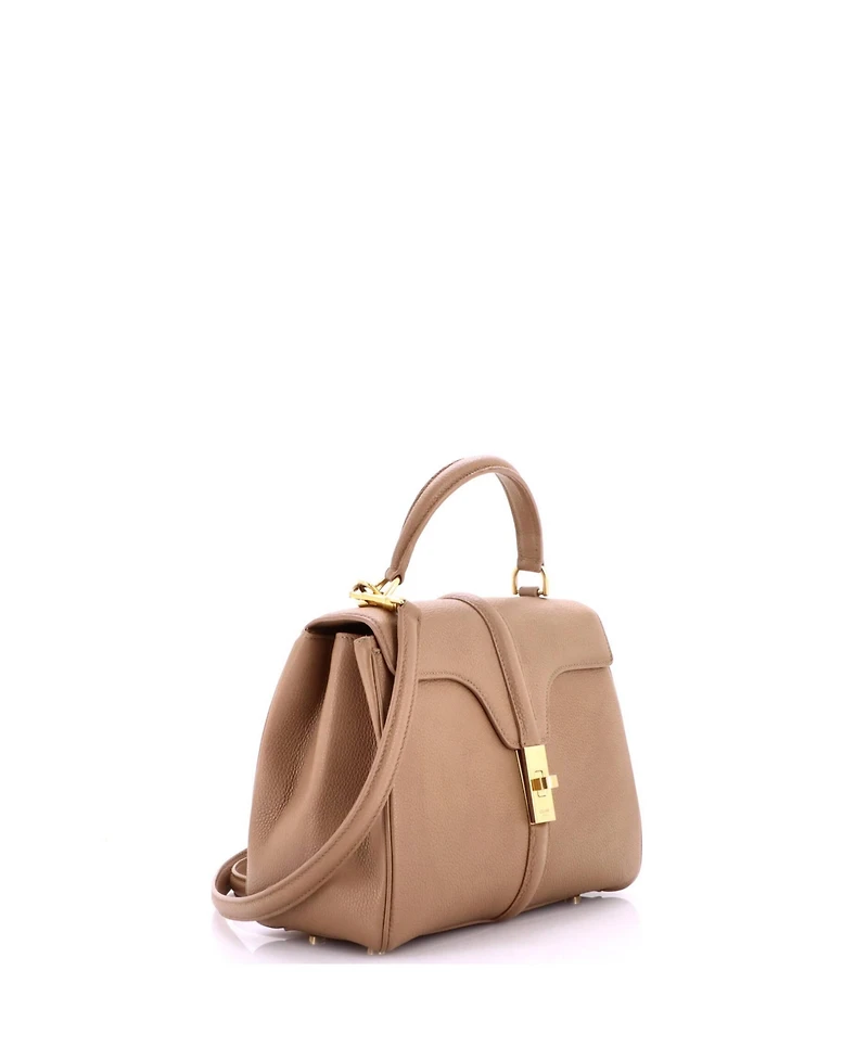 Pre-Owned Celine Small 16 Top Handle Bag Grained Calfskin