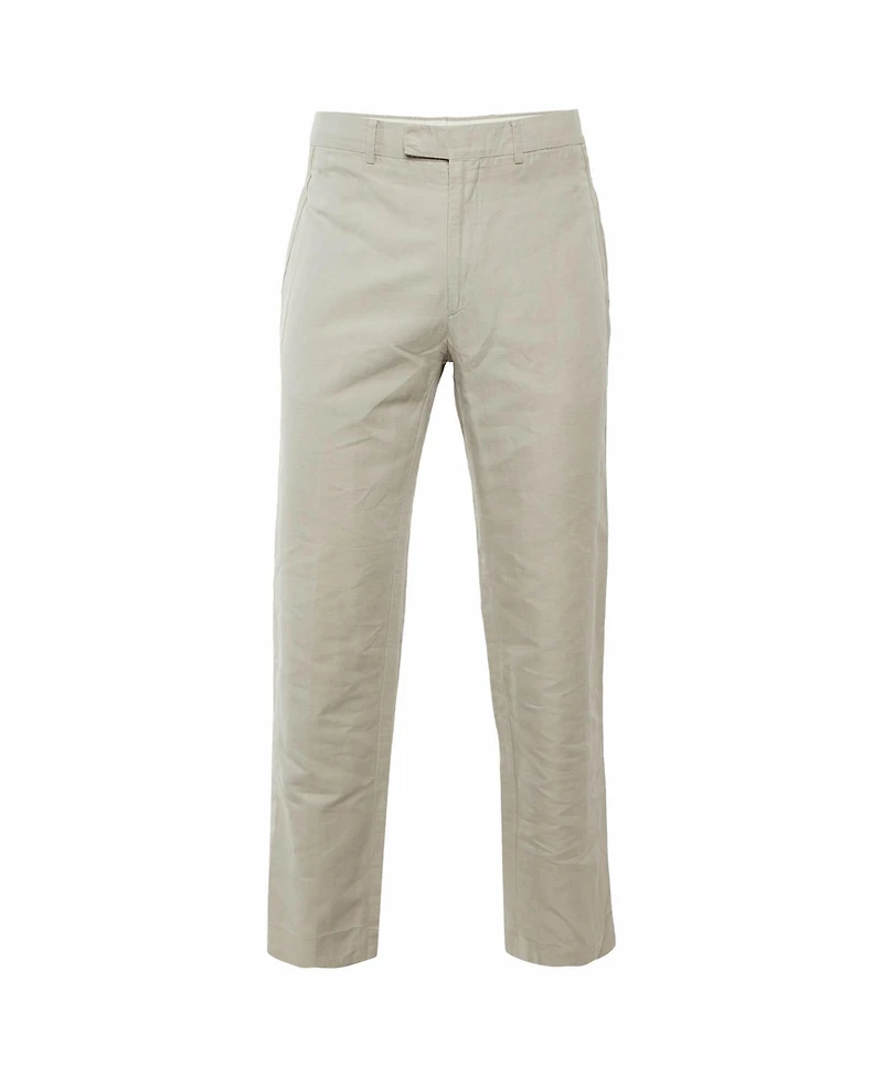 Pre-Owned Hermes Men's Linen and Cotton Drop 8 Regular Fit Trousers