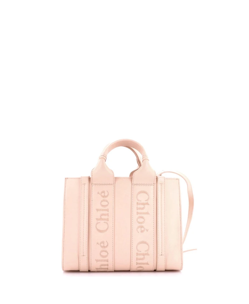 Pre-Owned Chloe Small Woody Convertible Tote Leather