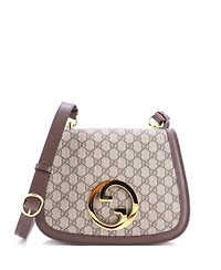 Pre-Owned Gucci Medium Blondie Nm Top Handle Bag Gg Coated Canvas