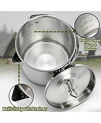 Piscifun Stainless Steel Camping Kettle Foldable Handle Portable Outdoor Coffee Pot