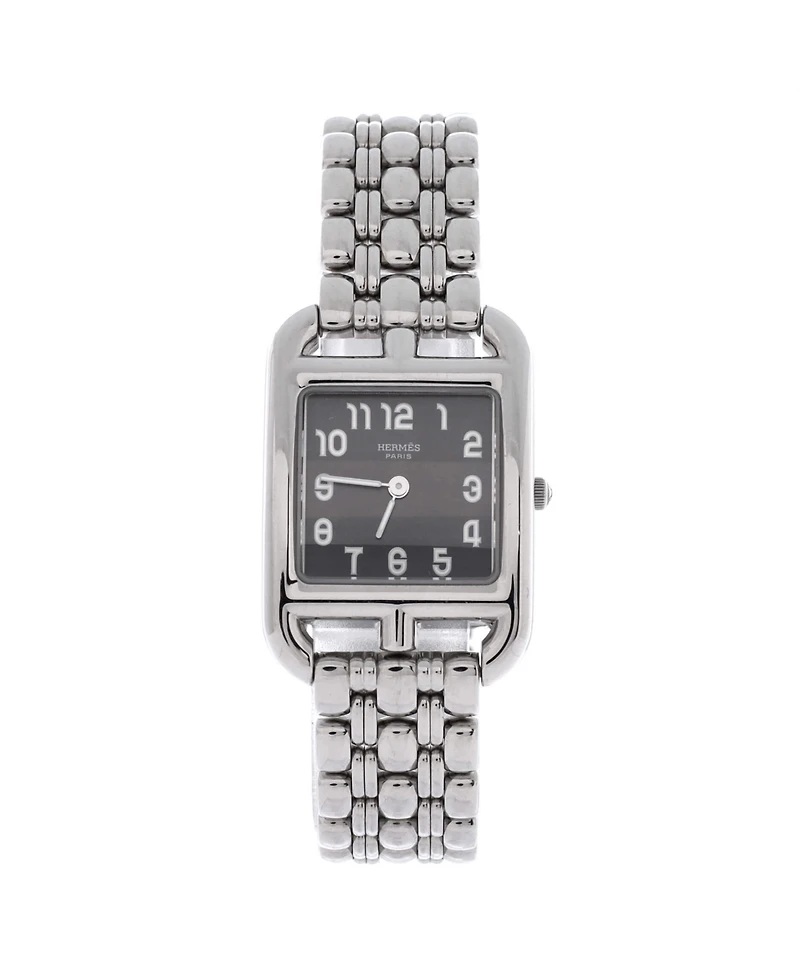 Pre-Owned HERMES Cape Cod Quartz Watch in Stainless Steel 23mm
