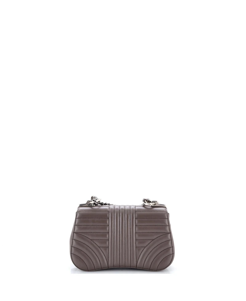 Pre-Owned Prada Small Curved Flap Chain Shoulder Bag Diagramme Quilted Leather