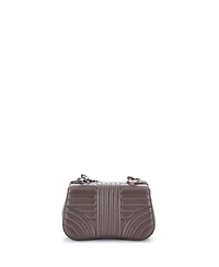 Pre-Owned Prada Small Curved Flap Chain Shoulder Bag Diagramme Quilted Leather