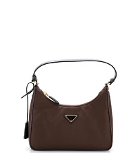 Pre-Owned Prada Mini Re-Edition 2005 Hobo Tessuto with Saffiano Leather