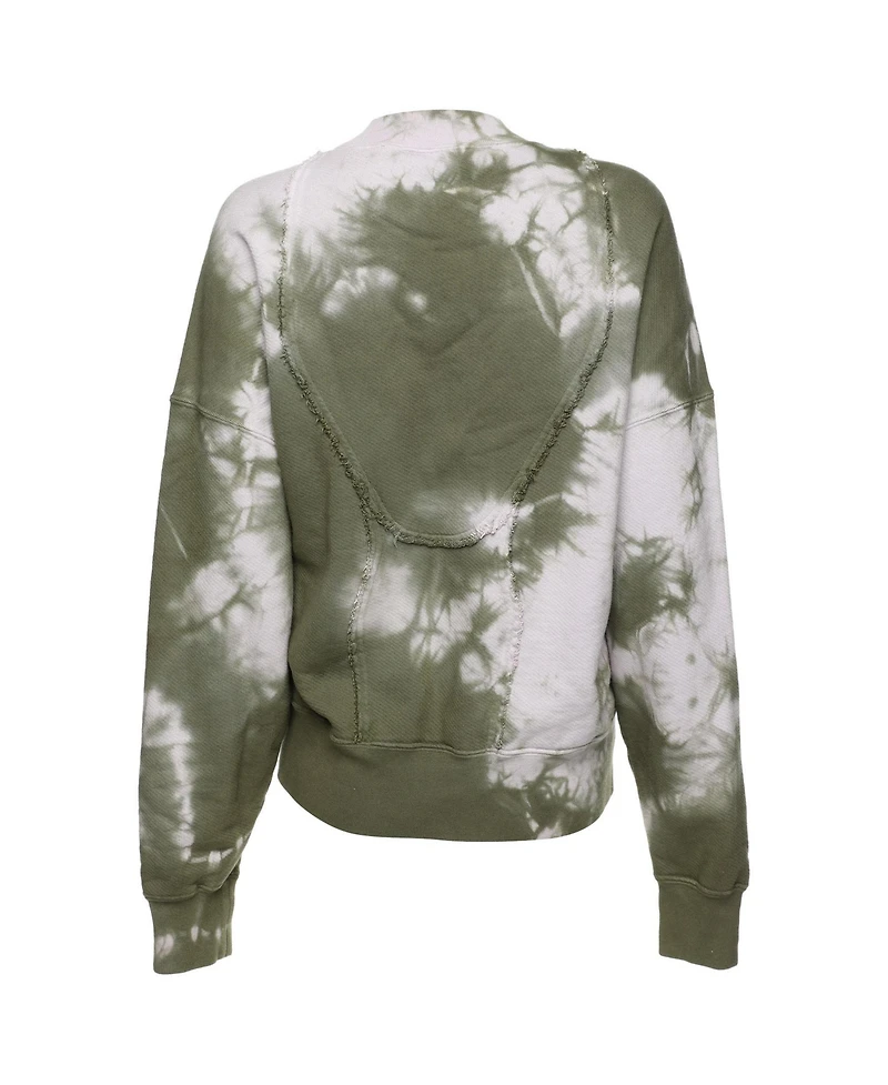 Pre-Owned Off-White Women's Tie Dye Cotton Knit Crew Neck Sweatshirt