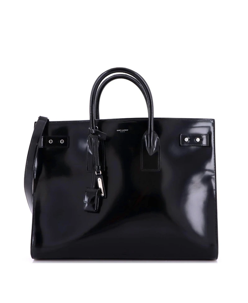 Pre-Owned Saint Laurent Large Sac de Jour Thin Bag Patent