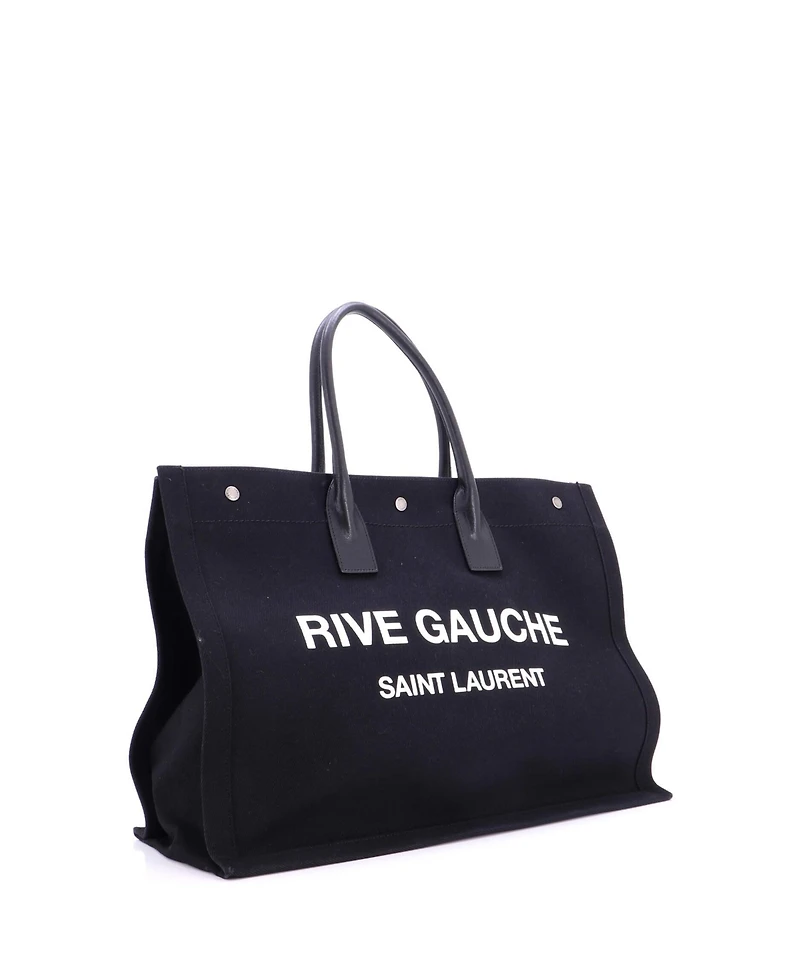 Pre-Owned Saint Laurent Large Rive Gauche Shopper Tote Canvas