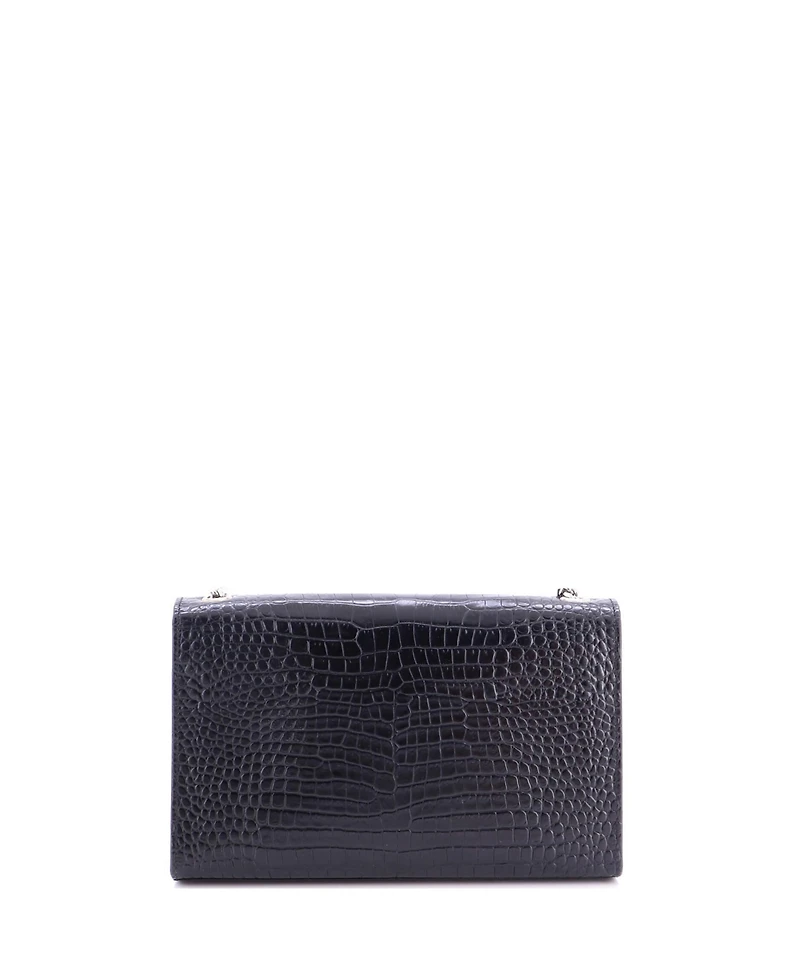 Pre-Owned Saint Laurent Medium Classic Monogram Tassel Crossbody Bag Embossed Leather