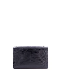 Pre-Owned Saint Laurent Medium Classic Monogram Tassel Crossbody Bag Embossed Leather