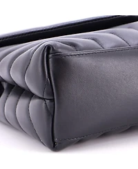 Pre-Owned Saint Laurent Small Loulou Shoulder Bag Matelasse Chevron Leather