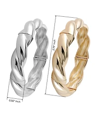 Jessica Simpson Women's 2-Piece Bracelet Set, Two-Tone Gold and Silver Plated Fashion Jewelry