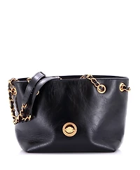 Pre-Owned Versace Mini Medusa Icon Chain Tote Leather