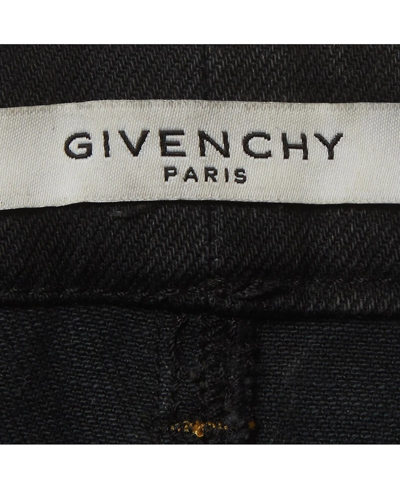 Pre-Owned Givenchy Women's Denim Marble Washed Mini Skirt