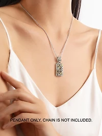 Devata Dragonfly Pendant Necklace in Sterling Silver and 18K Gold