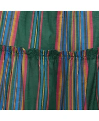Pre-Owned Zimmermann Women's Stripe Cotton Ruffled Maxi Skirt