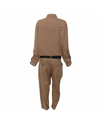 Pre-Owned Brunello Cucinelli Women's Cotton Belted Jumpsuit